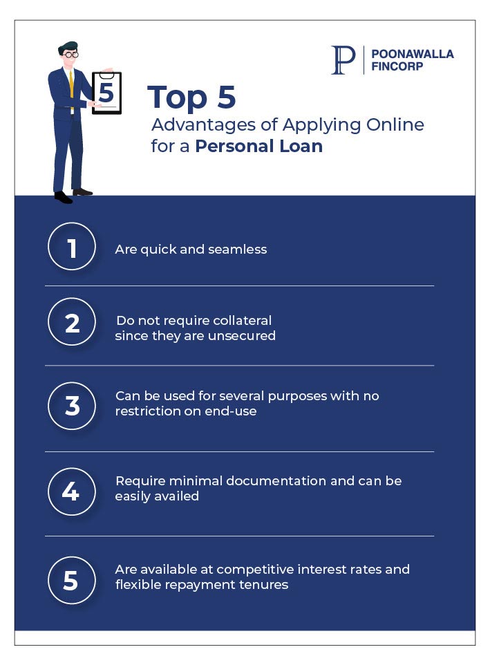 Top 5 Benefits of Applying Online for a Personal Loan Poonawalla Fincorp